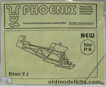 Phoenix 1/72 Eaton T.1 (T-1), P6 plastic model kit